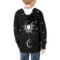 thumbnail image 3 of DISNIMO Sun and Moon Zip Up Hoodie Boys Galaxy Hoodie Kids Zipper Sweatshirt for Boys Hooded Zip Up Sweatshirts Size 11-13 Girls Hooded Jackets Hoodie Teenager Child Hooded Jacket Polyester Hoodie, 3 of 7