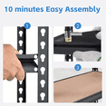 thumbnail image 2 of 2000LBS Capacity Heavy Duty Adjustable Storage Shelve for Closet, Pantry & Garage Organization, Easy Assembly Required, Garage Storage, Utility Shelves, 2 of 4