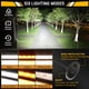 thumbnail image 2 of Barra de Luz LED Auxbeam de 20 pulgadas 420W 6 Modos Ámbar Blanco Estroboscópico, 2 of 8