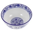 thumbnail image 3 of Miangastore Rice Noodle Soup Bowl Blue and White Porcelain Soup Bowl Chinese Ceramic Bowl (5 Inch), 3 of 9