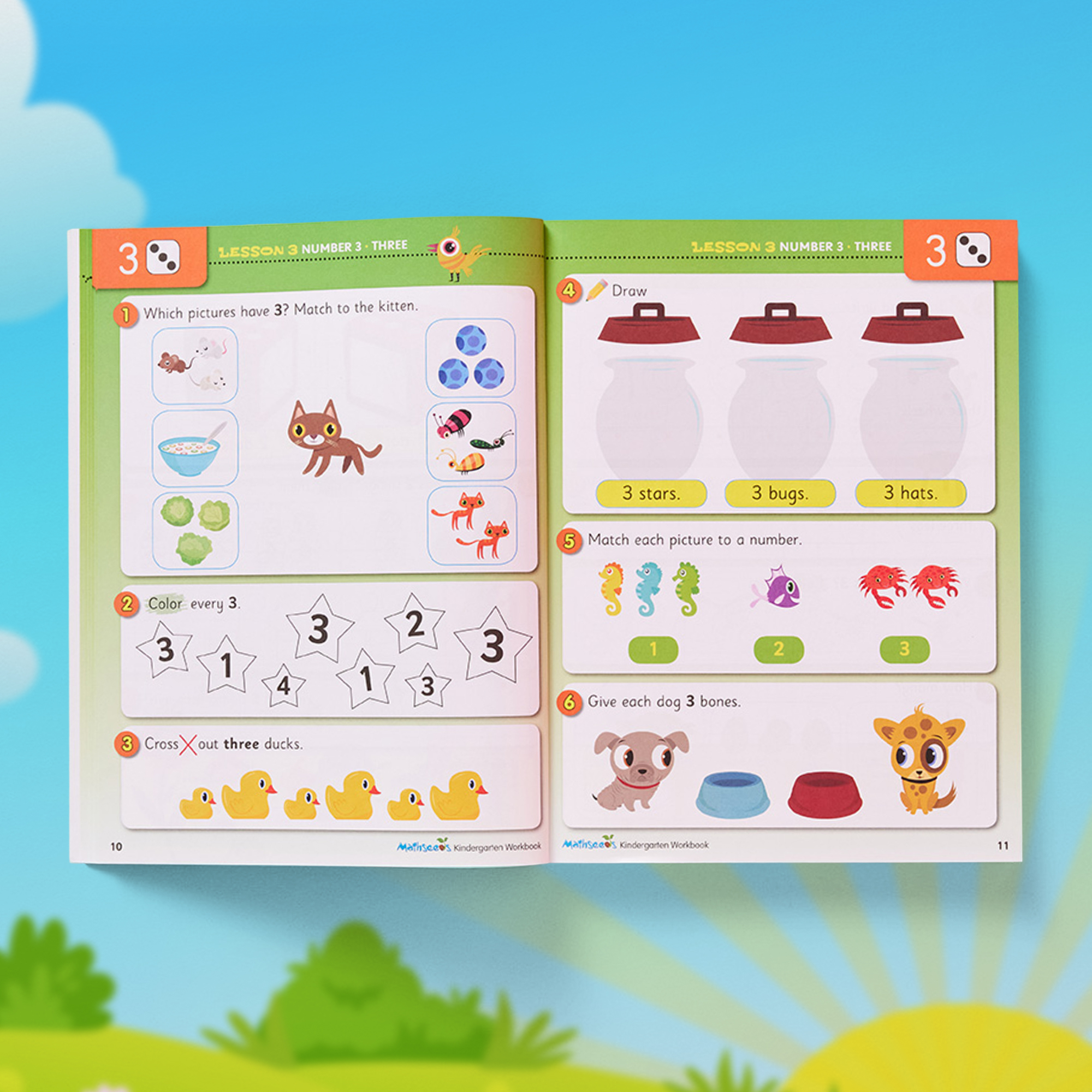Reading Eggs: 200 Essential Math Skills for Kindergarten, Book 1 (Paperback)