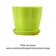 thumbnail image 2 of Ounissouiy Florero de plástico clásico - Amplia aplicación No es fácil de romper Equipado con placa Durabilidad multicolor para decoración Jardín y Patio Púrpura, 1 L, 2 of 6