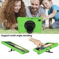thumbnail image 5 of For Samsung Galaxy Tab A7 Case 10.4-Inch SM-T500 T505 T507, Kickstand Hand Strap Shoulder Strap Rugged Armor Protection Shockproof Case for Samsung Galaxy Tab A7 10.4 2020 Released T500, Green, 5 of 6