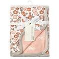 thumbnail image 6 of Modern Moments by Gerber Baby & Toddler Girls Reversible Plush Blanket, Ivory Floral, 6 of 7