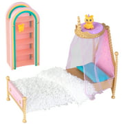 KidKraft Rainbow Dreamers Cloud Bedroom Dollhouse Furniture with 8 Pieces