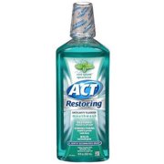 ACT Restoring Anticavity Fluoride Mouthwash Cool Splash Spearmint 18 oz