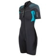 thumbnail image 2 of Henderson Thermoprene PRO 3mm womens front zip wetsuit 16 Black/aqua, 2 of 5
