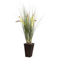 thumbnail image 1 of Nearly Natural Grass w/Cattails & Bamboo Planter, 1 of 1