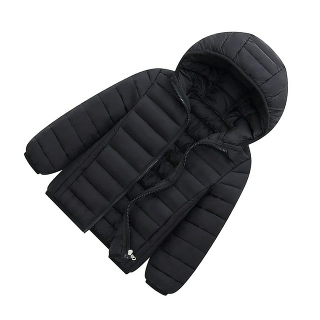 tredstone Winter Essential Kids Windproof Jacket For Cold Days Down Clothing Jackets Down Coat For Winter black+110cm