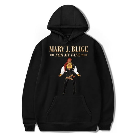 Mary J. Blige Merch The For My Fans Tour Hoodie Unisex Fashion Casual Long Sleeve