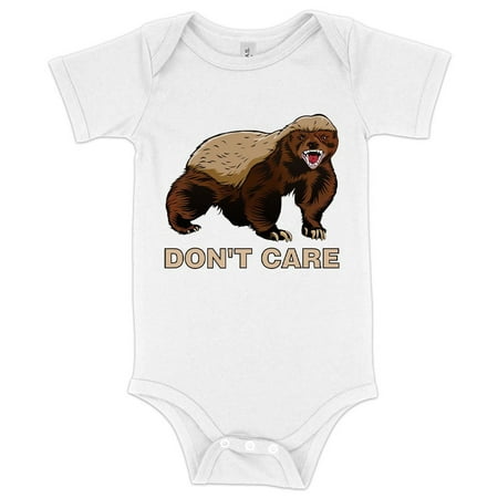

Baby Jersey Honey Badger Don t Care Onesie - Funny Animal Onesie
