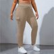 thumbnail image 4 of Pantalones de yoga para mujer con cintura ancha y pernera acampanada - Nailon/spandex, S-XXL, cintura alta, color liso, ropa deportiva, 4 of 4