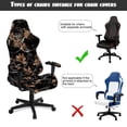 thumbnail image 4 of KUIFORTI Brown Camo Gaming Chair Seat Cover Waterproof Durable Gamer Chair Cover with Armrest Cover Anti Scratch Pet Resistant Guard for Office & Gaming Chairs, 4 of 7
