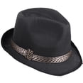 thumbnail image 2 of UDIYO Unisex Short Brim Fedora - Hats for Men & Women + Straw Fedora Hats, Cooling Mesh Hats, Fashion Fedora Hats, 2 of 8