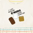 thumbnail image 4 of Inktastic I Love Nothing S'more Than Camping Girls Baby Dress, 4 of 5