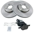 thumbnail image 2 of TRQ Front Brake Pad & Rotor Kit Brake Pads Brake Rotor Semi-Metallic Fits Select 2005-2007 Ford Focus, 2 of 5