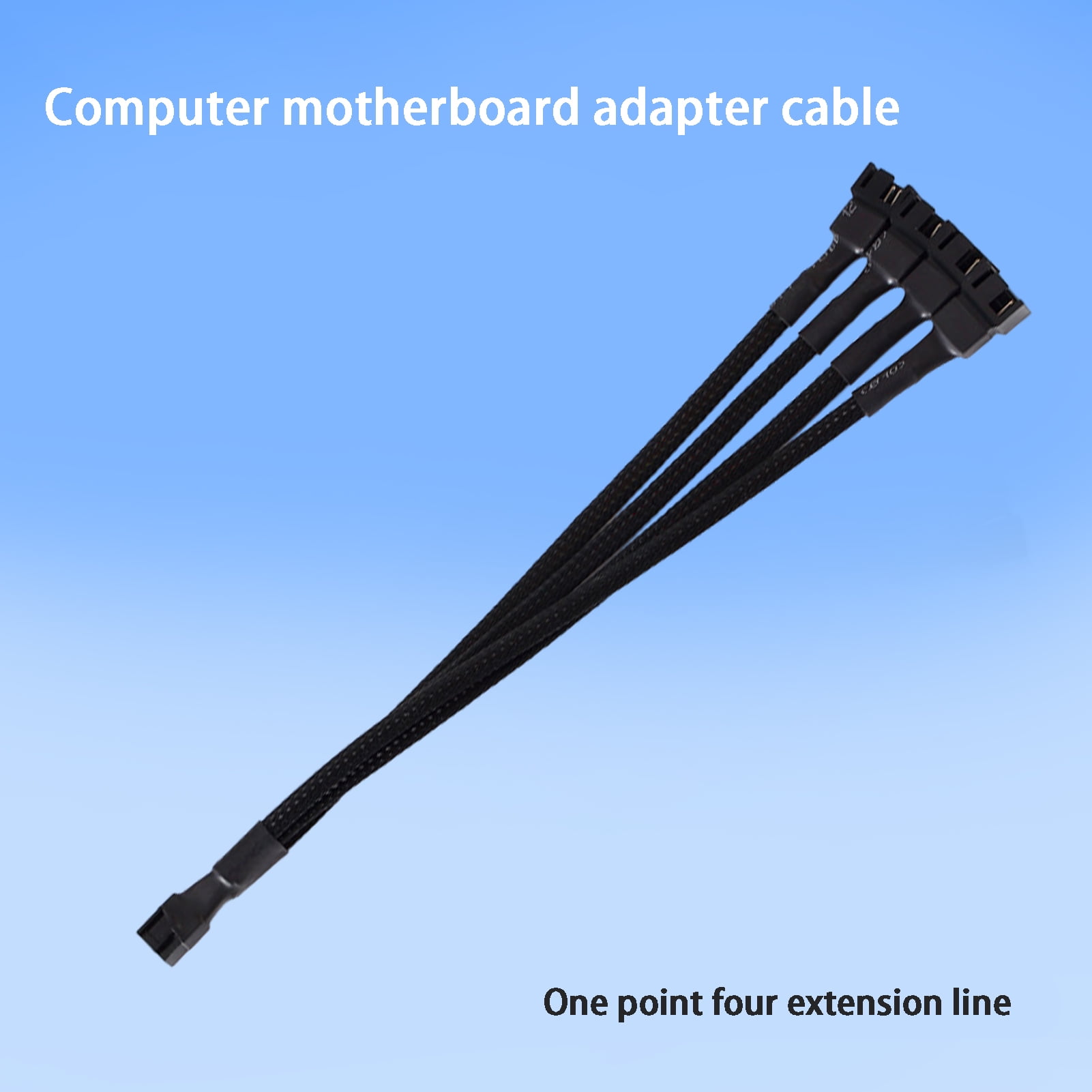 YDxl PWM Fan Splitter Cable 4Pin Motherboard CPU Cooler Cooling Fan 1