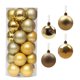 thumbnail image 1 of Xihbxyly Adornos Navideños, Bolas Irrompibles Galvanizadas, Juego de 24 Piezas de 6 Cm, Perfectos para Árboles, Coronas, Guirnaldas, Decoraciones Festivas, Uso Doméstico y Comercial., 1 of 3