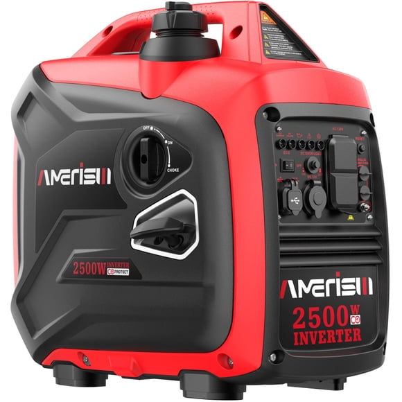Generador AMERISUN Inverter 2500 W, silencioso y liviano