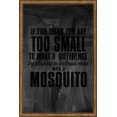 thumbnail image 1 of You Think Too Small Make Difference Sleeping Closed Room Mosquito Tin Sign Chalk Board Wall Art Decor Funny Gift 12 x 18 Inch, 1 of 3