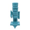 thumbnail image 1 of Holiday Time 7.56" resin Nutcracker stocking holder in bright blue color, 1 of 4