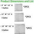 thumbnail image 2 of 6 Pcs Paniers de Protection pour Racines de Plantes, Paniers en Fil d'Acier Inoxydable pour Protéger les Racines des Plantes, Contrôle du Gopher pour une Plantation Efficace, 1 Gallon 3 Gallons 5 Gallons, 3 Tailles Chacun*2, 2 of 4