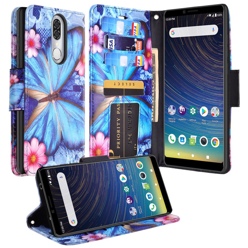 Nokia 3.1 Plus Wallet Case Cover Folio [Kickstand] Phone Case for Nokia