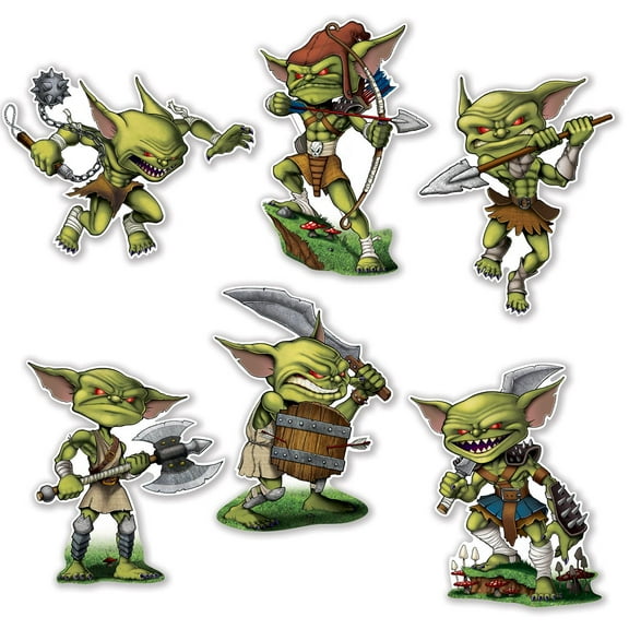 72 Pack Beistle Goblin Party Cutouts