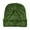 Green, variant on Unisex Solid Color Jacquard Knit for Men and Women's Hats White