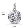 thumbnail image 5 of 925 Sterling Silver Plum Blossom Moon Star Dangle Charm for Bracelet Charms Bangle Pendant Jewelry, 5 of 5