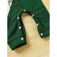 thumbnail image 6 of Zehjuhan Newborn Baby Boy Onesie, Long Sleeve Round Neck Cover Letter Print Color Patchwork Jumpsuit For Autumn And Winter, 6 of 8