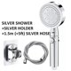 thumbnail image 1 of Cabezal de ducha de 5 modos, cabezal de ducha ajustable de alta presión para ahorro de agua, cabezal de ducha de masaje de agua con parada de una tecla para baño, 1 of 5