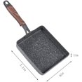 thumbnail image 2 of Frying Pan Non-stick Skillets Anti-scalding Handle Square Cooking Pot Delicious Food Home Daily Cookware, 2 of 7
