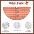 thumbnail image 3 of Defioc Orange Gingham for Christmas Tree Skirt Snowman Xmas Tree Skirt Farmhouse Christmas Decorations Tree Mat for Holiday Party Decor-30", 3 of 6