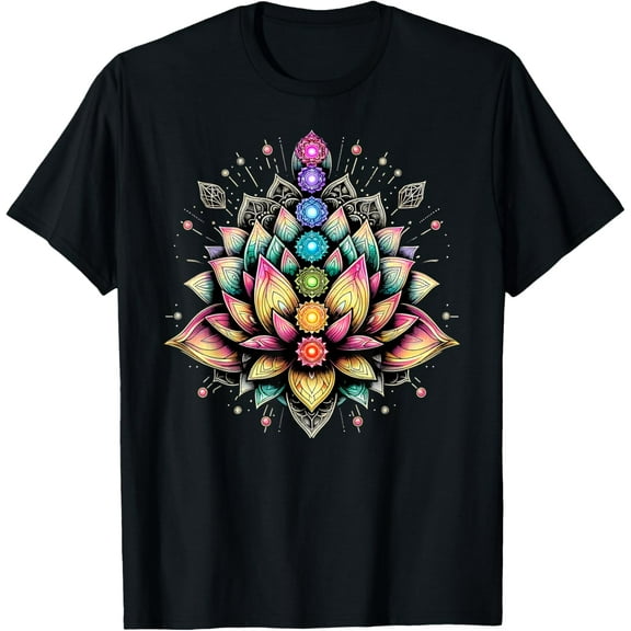 Chakra Lotus Flower Spiritual Yoga Lover T-Shirt