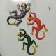 thumbnail image 3 of Estatua de Gecko de Metal, decoración de pared, arte de lagarto, estatuilla de Animal de hierro, 1 ud., 3 of 5