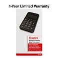thumbnail image 5 of Staples 8-Digit Solar and Battery Basic Pocket Calculator Black 3/Pack ST130-CCVS, 5 of 5