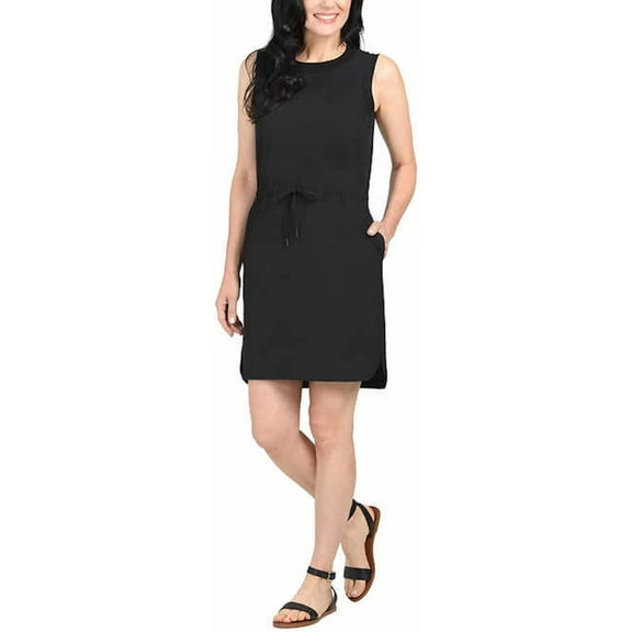 Hilary Radley Women's Sleeveless Dress (XX-Large, Black)