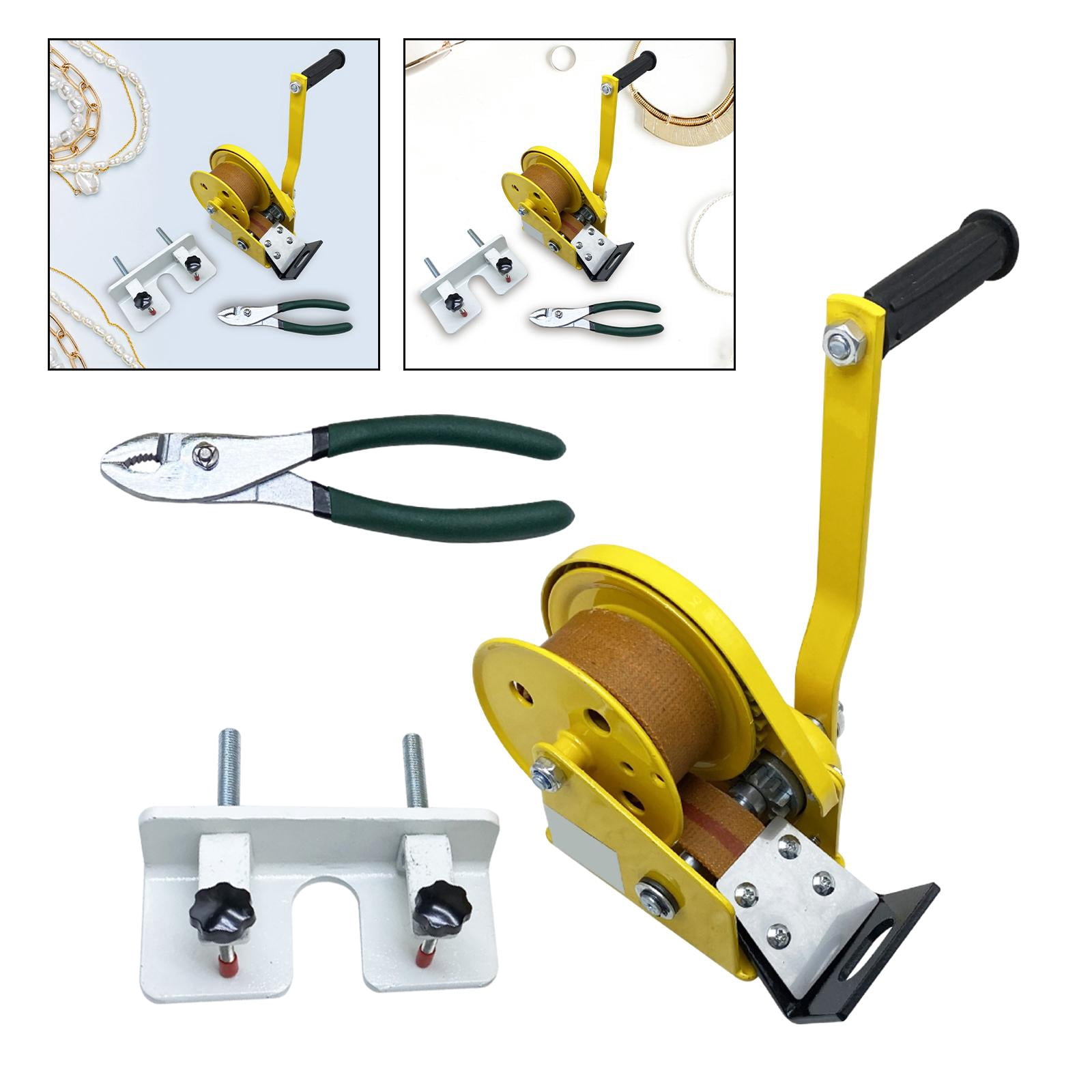 Colaxi Wire Drawing Machine Set, Jewelry Wire Drawing Tool, DIY Desktop Jewelry Making Tool for Carpenter Necklaces, Fine Wires, Repair