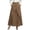 Coffee, variant on Linen Maxi Skirts for Women Summer Casual Pure Color A Line Elastic High Waisted Long Skirts with Pockets Elegant Loose Comfortable Work and Daily Wear Khaki XXL