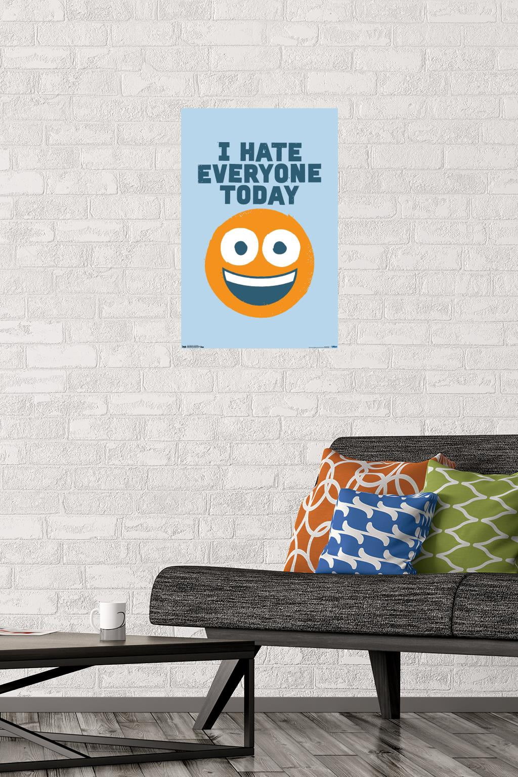 DaVid Olenick - Hate Everyone Wall Poster, 14.725" x 22.375"