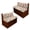 Aesthetic Mushroom, variant on Psesaysky Blue Polynesian Flower RV Couch Covers Stretchable Camper Sofa Slipcover Washable Non Slip Cushion Covers for Dinette Booth Seats 1 Bench Covers + 1 Backrest Covers