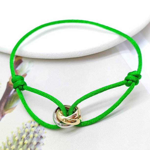 Pulsera de cuerda ajustable para hombre y mujer, cadena de mano con hebilla de Metal, moda Simple, regalos de joyería, Unisex, 3