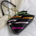 thumbnail image 4 of Bolso de mano para mujer, bandolera de moda coreana 2023, bandolera (color negro), 4 of 8