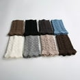 thumbnail image 4 of Crochet Lace Boot Cuffs for Women Knitted Short Leg Warmers,Khaki,One Size,KLOY2K, 4 of 4