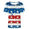 thumbnail image 4 of SELONE Patriotic Camisoles American Flag Clothing O Neck Button Sleeveless Vest Short Tank T Shirt Blouse Tops Fourth of July Outfits Independence Day Apparel Celebrate Independence Day Navy XL, 4 of 4