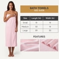 thumbnail image 3 of Ultra Soft 6 Piece Towel Set, Premium White Towels for Bathroom, Highly Absorbent, Quick Dry, Lightweight Bath Towels Set Collection, Includes 2 Bath Sheets, 2 Hand Towels, 2 Washcloths, 3 of 9