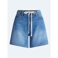 thumbnail image 4 of Free Assembly Women's Denim Shorts with Twill Tie, 6" Inseam, Sizes 0-18, 4 of 4