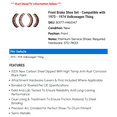 thumbnail image 2 of Front Brake Shoe Set - Compatible with 1973 - 1974 Volkswagen Thing, 2 of 2