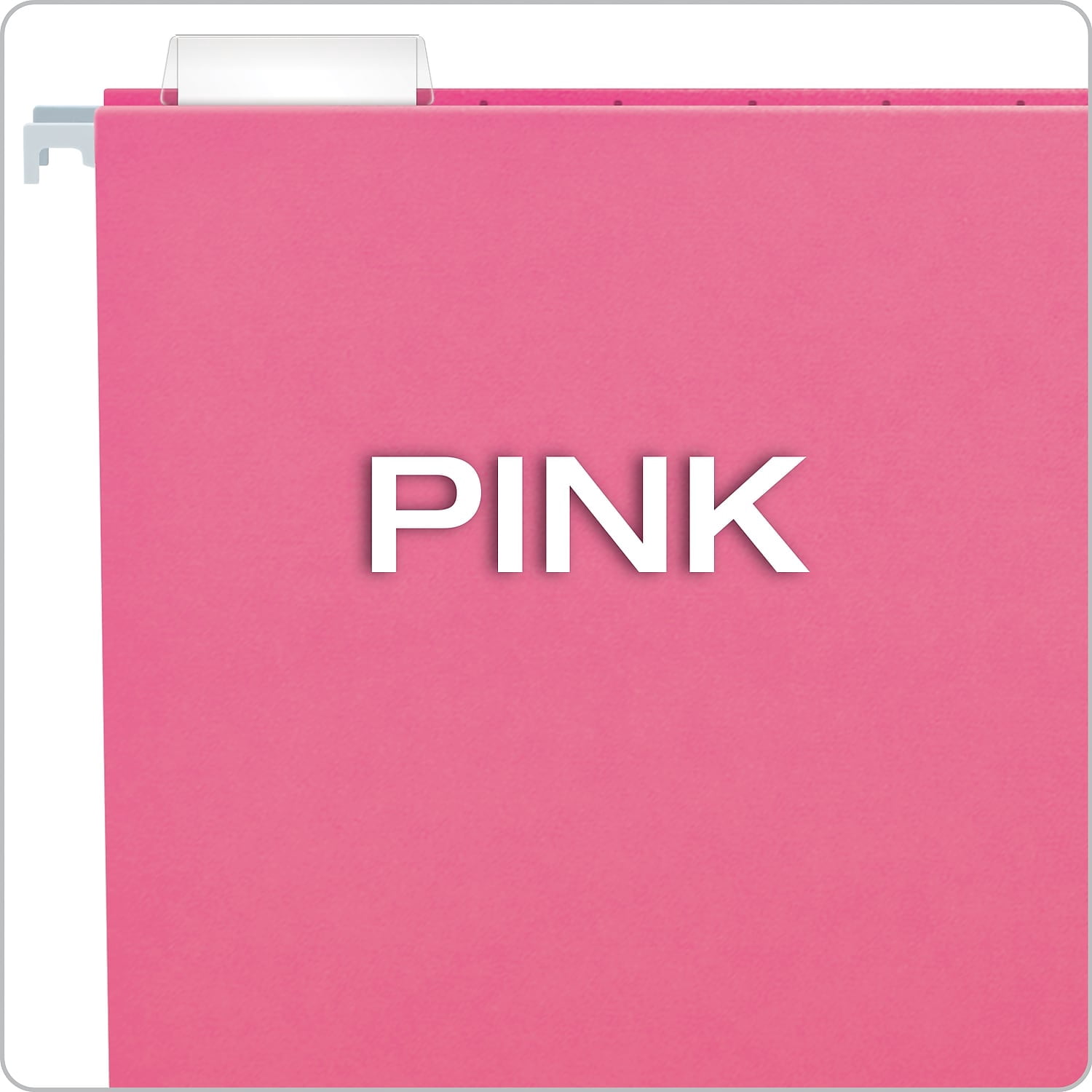Pendaflex 81609 Hanging File Folders, 1/5 Tab, Letter, Pink, 25/Box